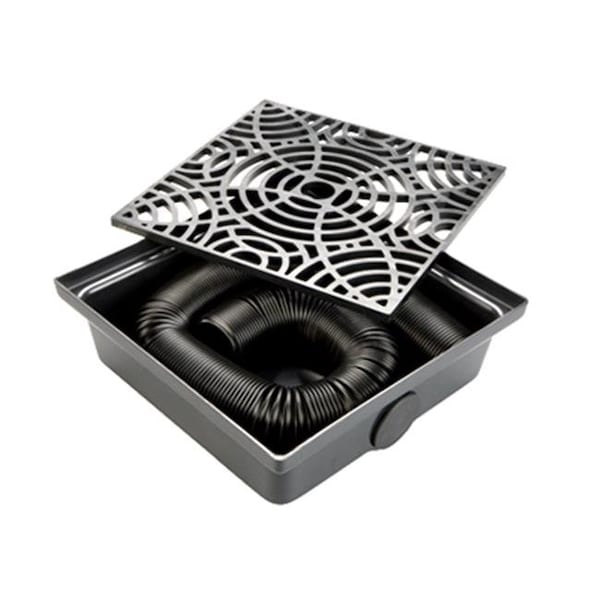 Amerimax Home Products Amerimax Home Products 243158 StealthDrain Low Profile Catch Basin - Black 243158 - main